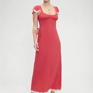 Frankie’s Bikinis Rosalyn Polka Dot Maxi Dress in Ladybug